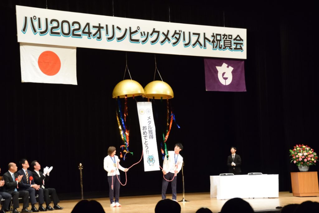 祝賀会にて