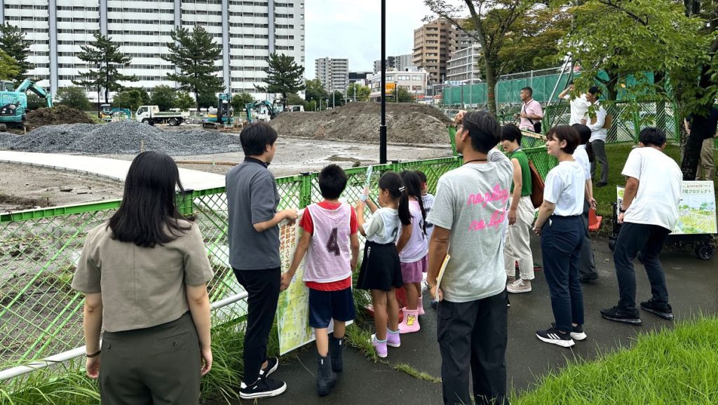 高洲第二団地「しろやま公園」ワークショップの様子