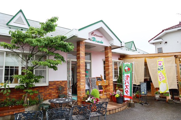 いちごやさんのカフェテラスひらおか 外観