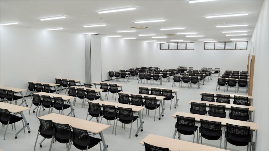 多目的室１・２。つなげて広い空間にできるのでイベントの開催なども可能