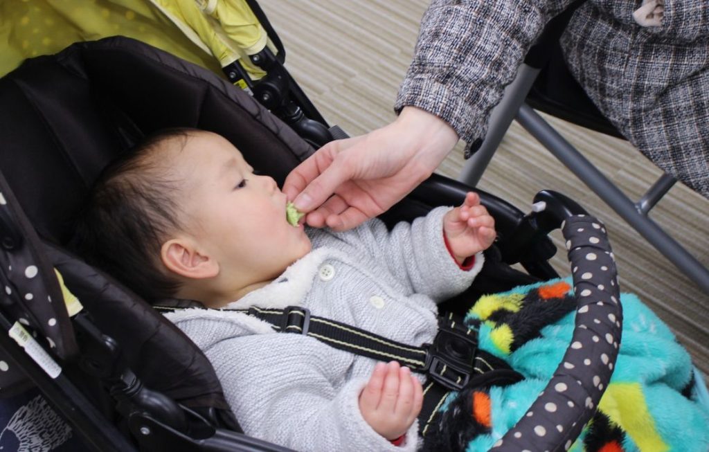 「もりしん」もっと食べたいと催促する様子も