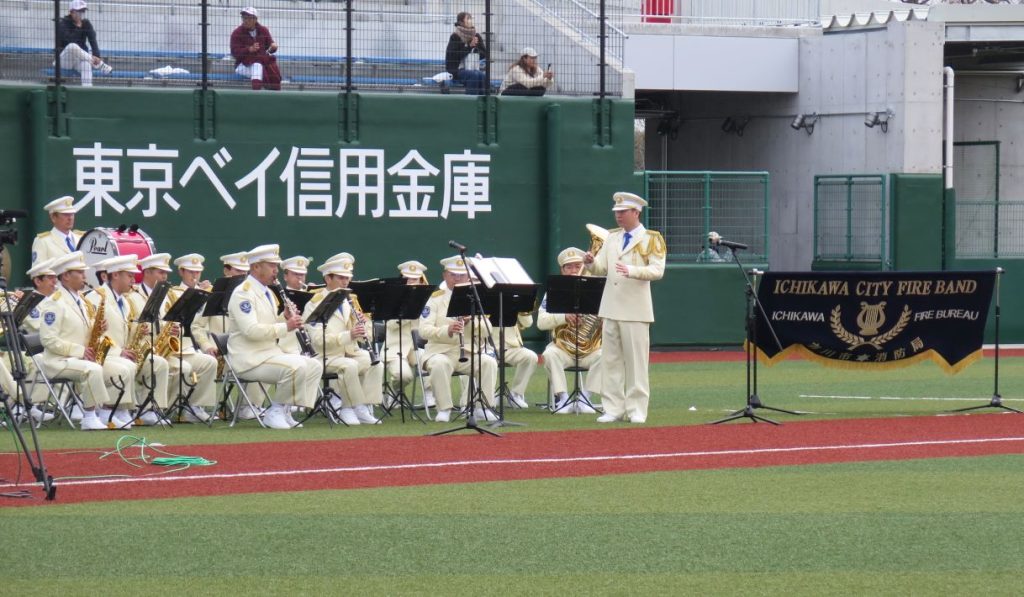 「国府台スタジアム」が完成！市川市消防音楽隊の演奏