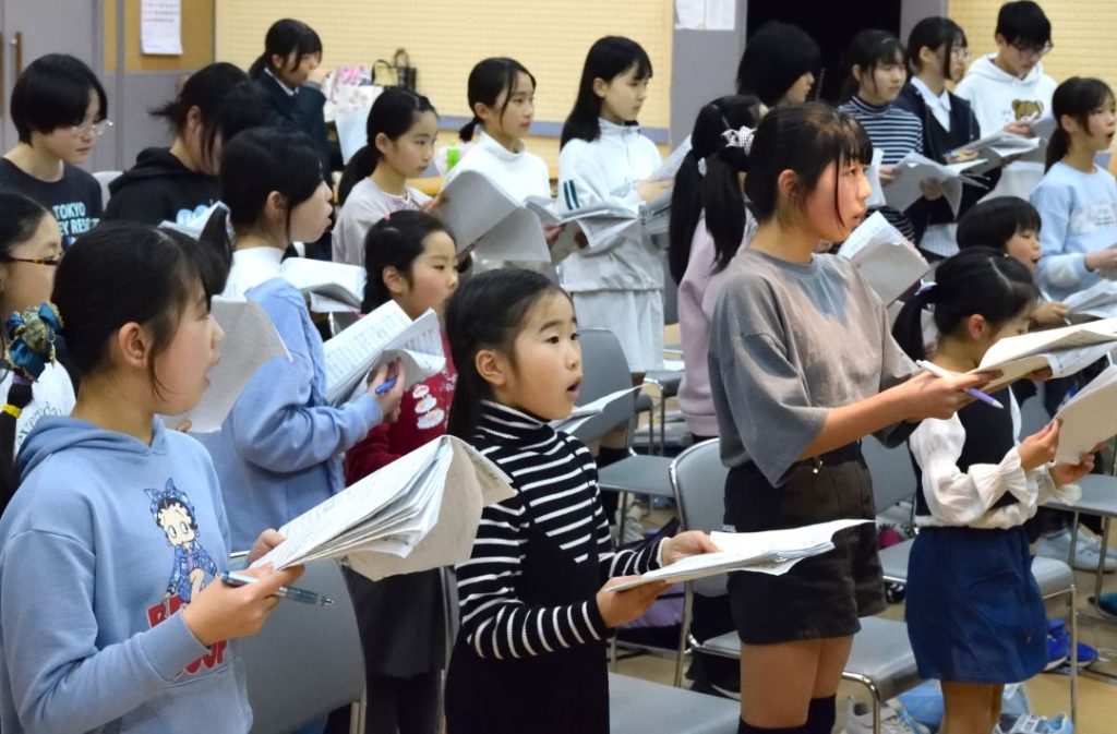 八千代少年少女合唱団 八千代台文化センターでの練習風景