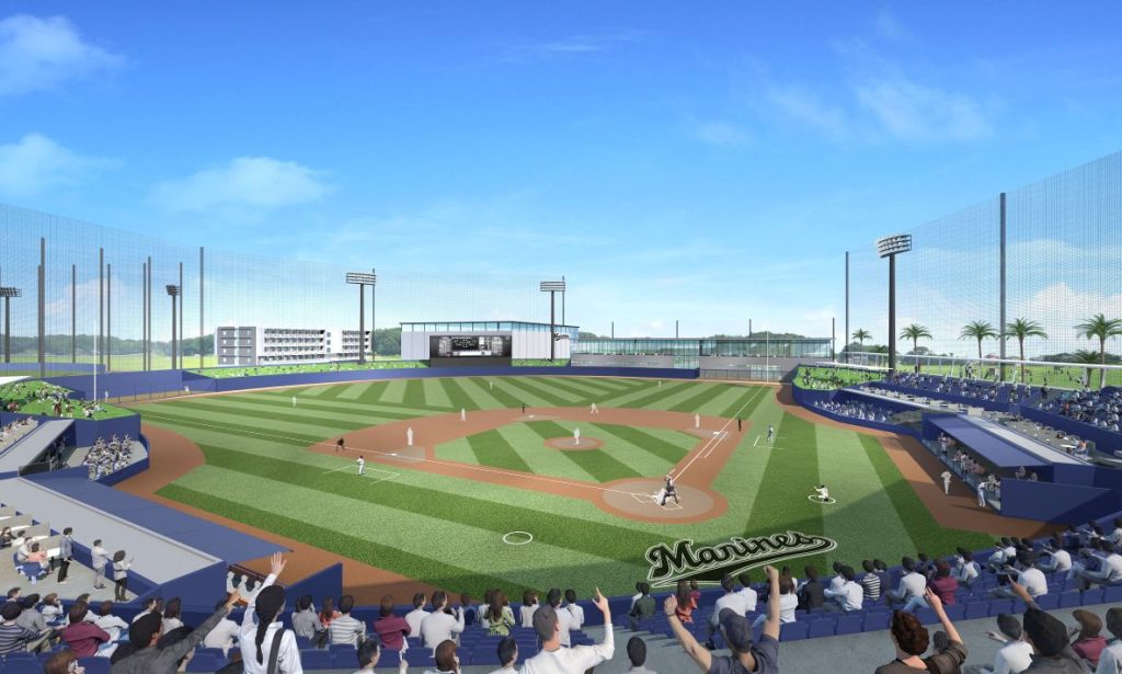 千葉ロッテマリーンズファーム本拠地 球場イメージ図 © C.L.M.