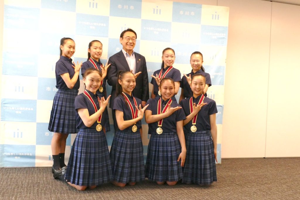 昭和学院高等学校新体操部が選抜大会女子団体の部で全国優勝