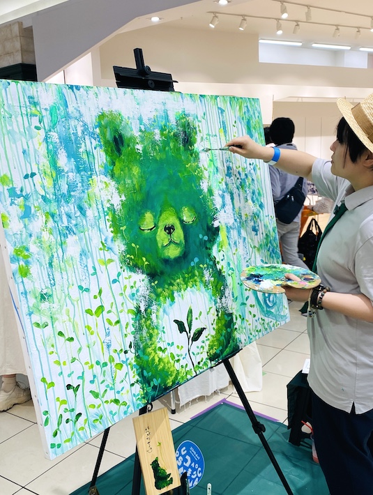 印西市在住の画家・ライブペインター おがわさくらさん