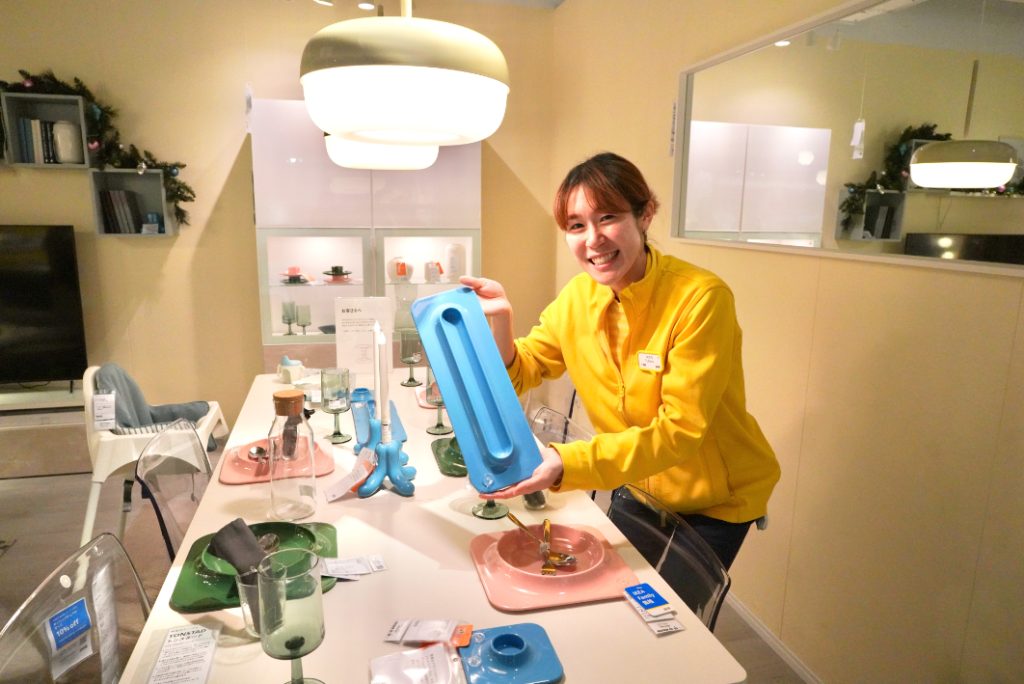 ヴィンテルフィント サービングプレート,ブルー,40×14cm 2,999円