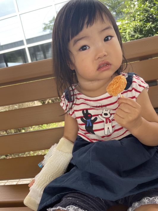 今村なつさん　病気が発覚したときは2歳。首にしこりのような塊が