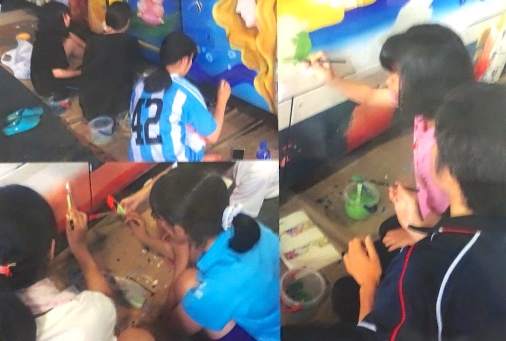 生徒会と京成バスウエストが提携　市川東高生のアートでバス停が彩り豊かに