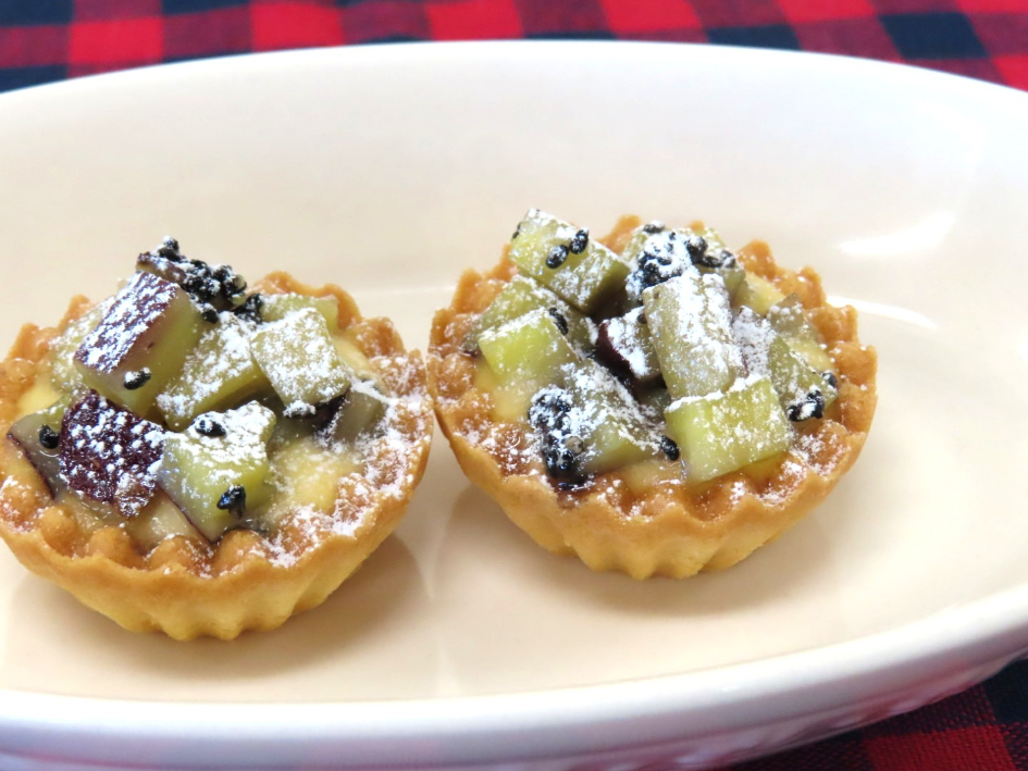 親子部門優勝　大学芋風カスタードプチタルト