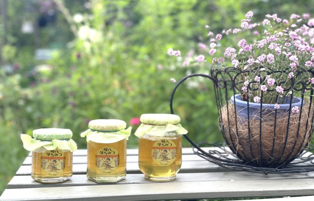 オフィス蜂八　船橋産のセイヨウミツバチの百花蜜。暮らしに合わせて選べる3つのサイズを用意