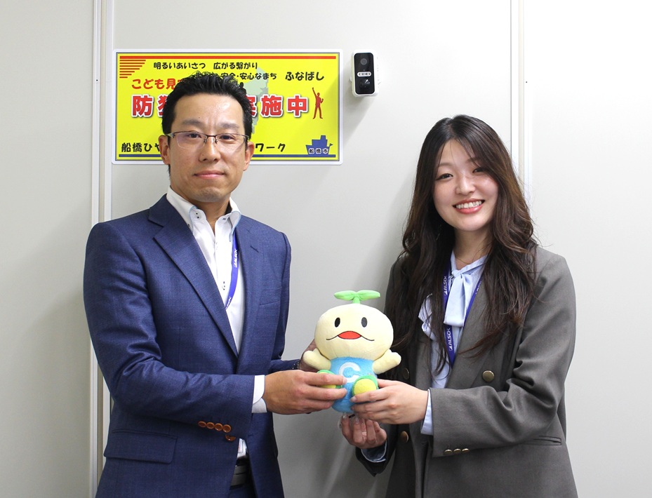 「100人チャレンジ」ALSOK船橋支社の石黒さんと宮下さん