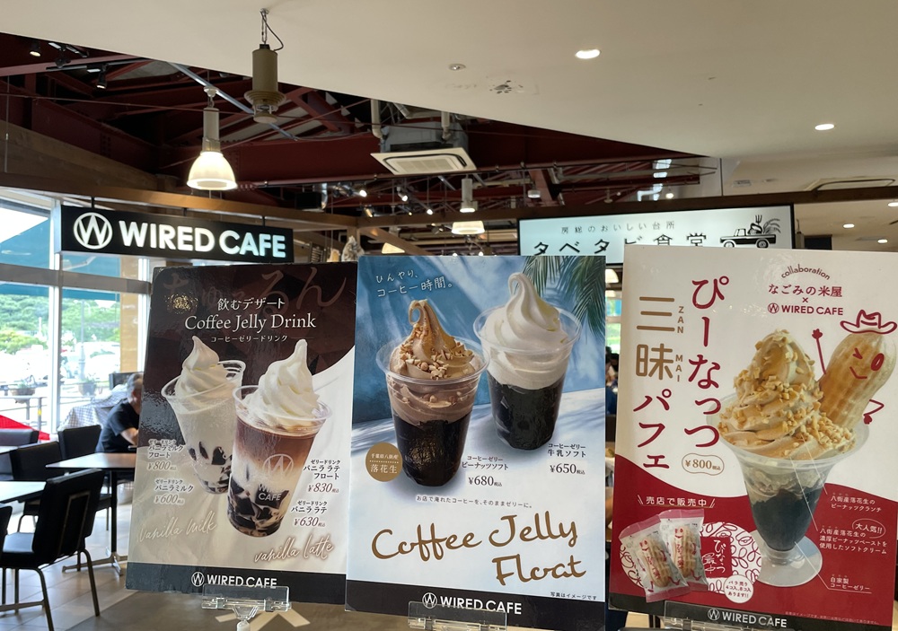 本格カフェの濃厚ピーナッツソフトクリーム【市原SA（上り線）「WIRED CAFE」】