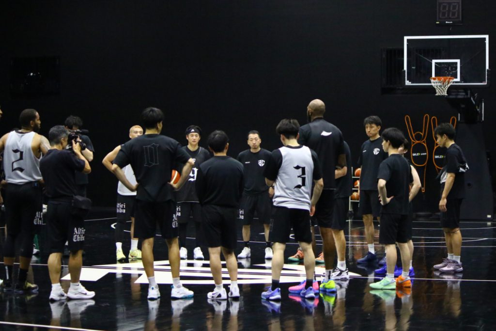 新練習場のHULIC PERFORMANCE CENTERにて