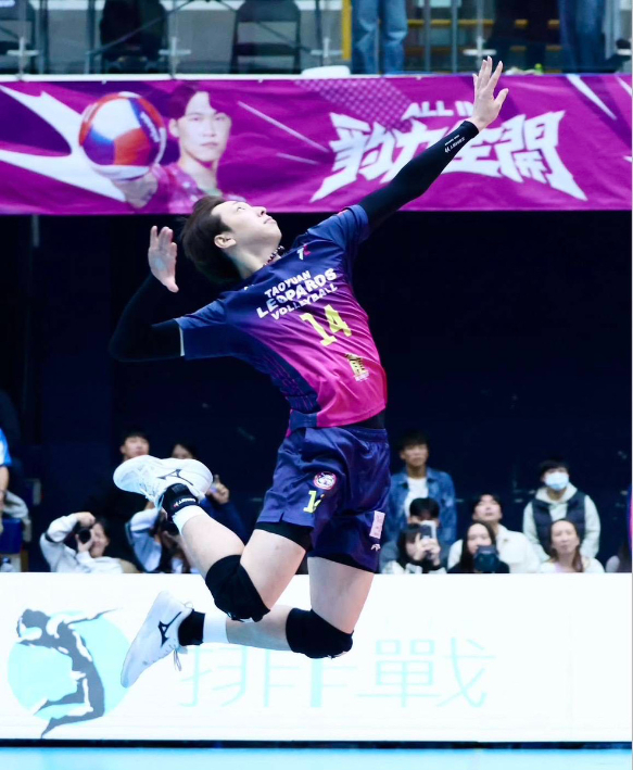 花村選手／前所属・桃園レオパーズ時代のプレー写真より